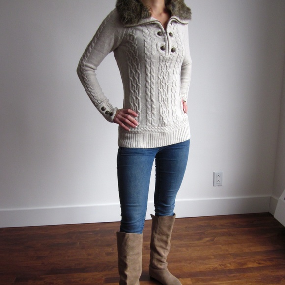 Simons Twik - Beige Knit Sweater - Picture 2 of 6